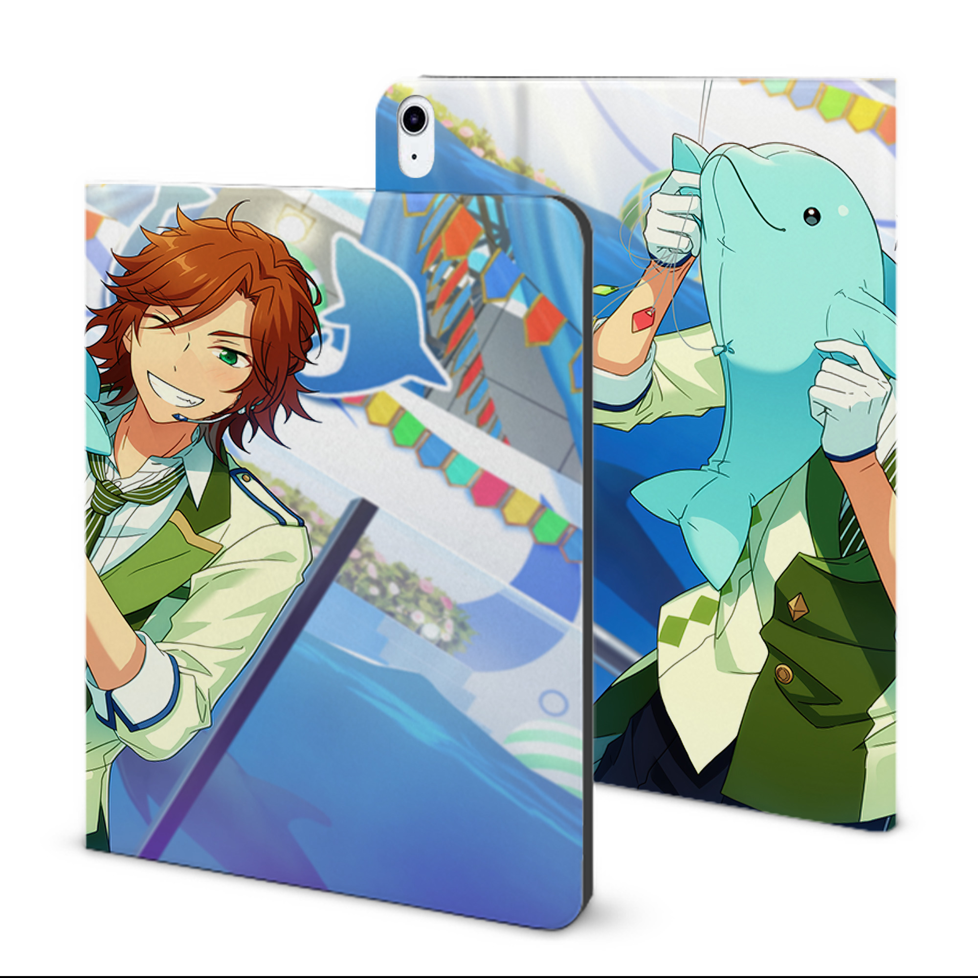 （画像用） あんさんぶるスターズ! Ensemble Stars IPad ケース ブック型 PUレザー TPU 耐衝撃 軽量 薄型 ペン収納なし 全面保護 IPad 各モデル対応